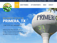 Tablet Screenshot of cityofprimera.com